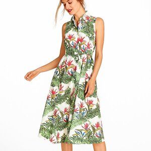 Brooks Brothers Tropical Floral Shirt Dress – Size 2